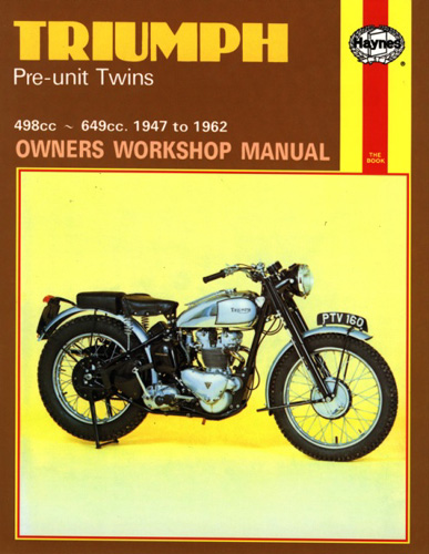 Repair Manual, Triumph Pre Unit